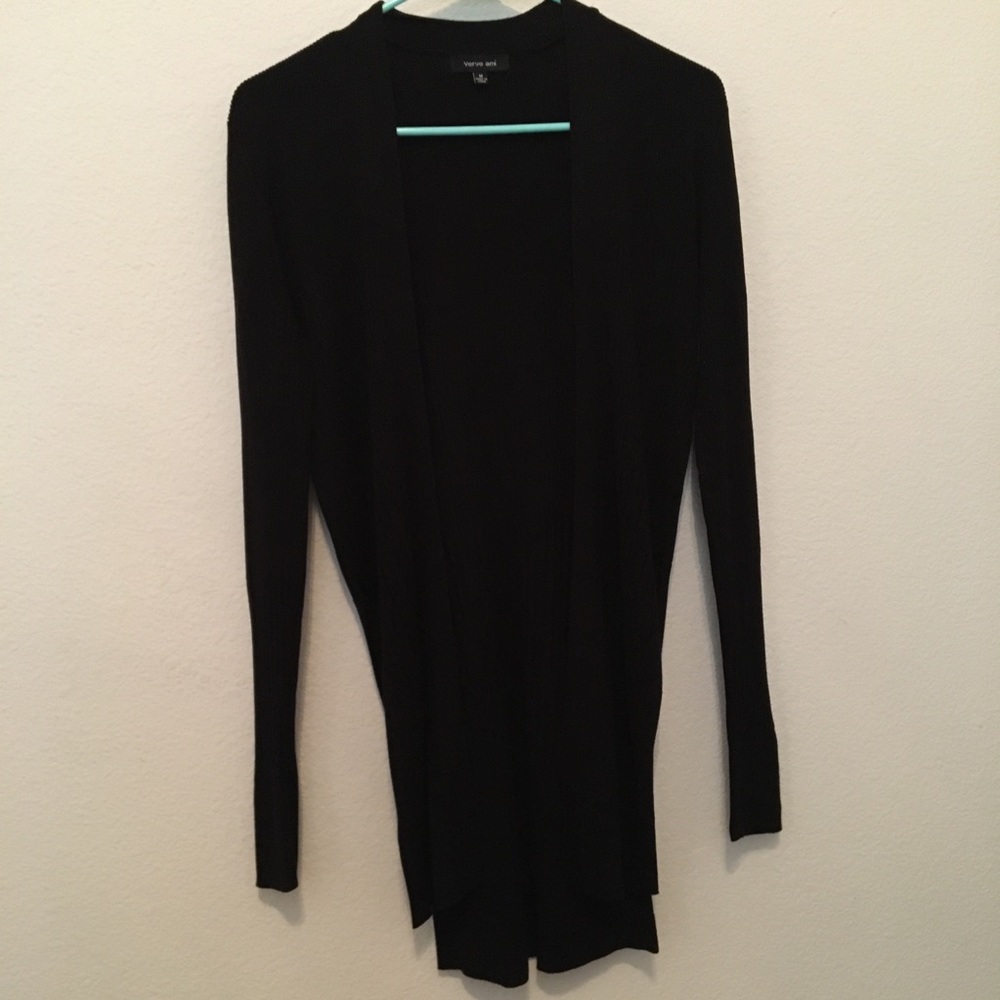 Long Black Cardigan
